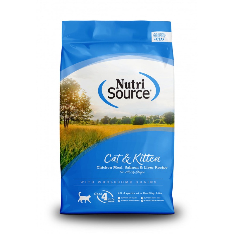 NutriSource Cat & Kitten Chicken, Salmon & Liver Dry Cat Food
