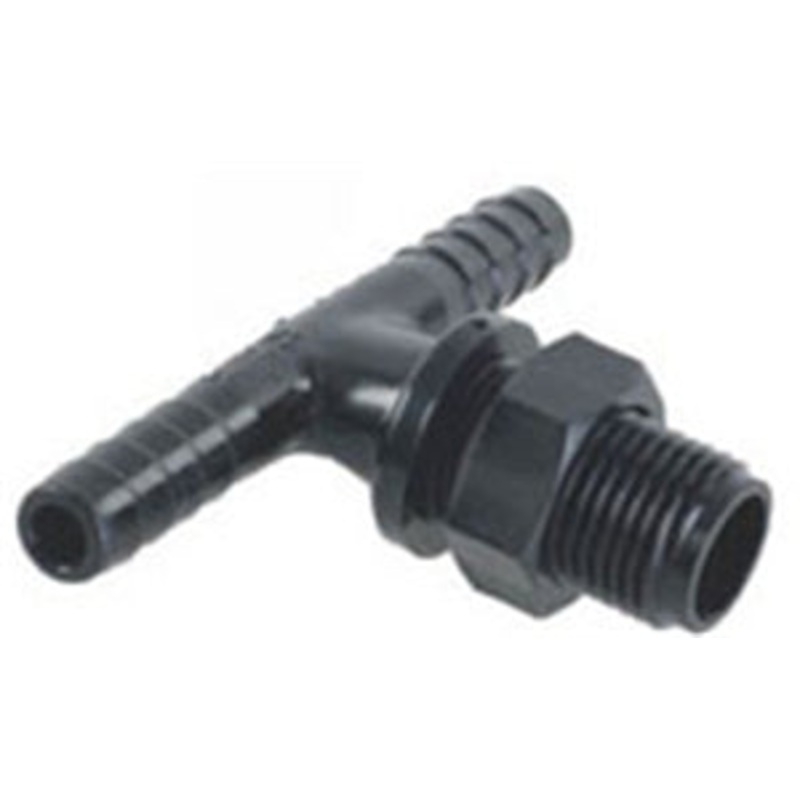 TEEJET DOUBLE HOSE BARB NOZZLE BODY – 3/8 HOSE – NYLON