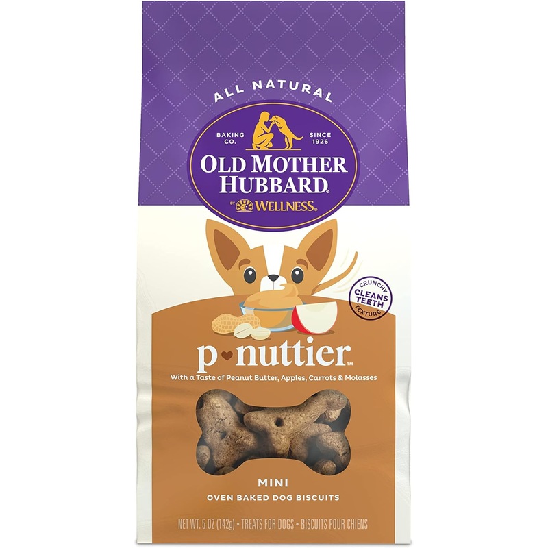 Old Mother Hubbard by Wellness Classic P-Nuttier Natural Mini Oven-Baked Biscuits Dog Treats