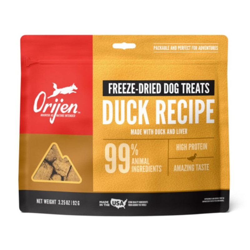 ORIJEN Free-Run Duck Formula Grain-Free Freeze-Dried Dog Treats