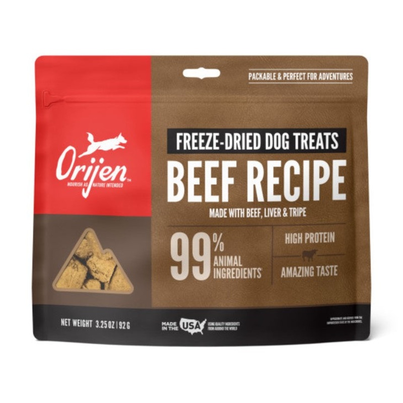 ORIJEN Ranch-Raised Beef Formula Grain-Free Freeze-Dried Dog Treats