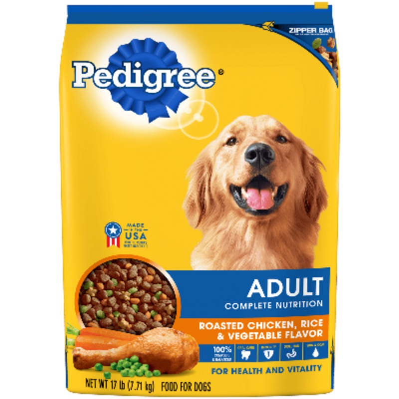 Pedigree Adult Complete Nutrition Roasted Chicken, Rice and Vegetable Flavor Dry Dog Food