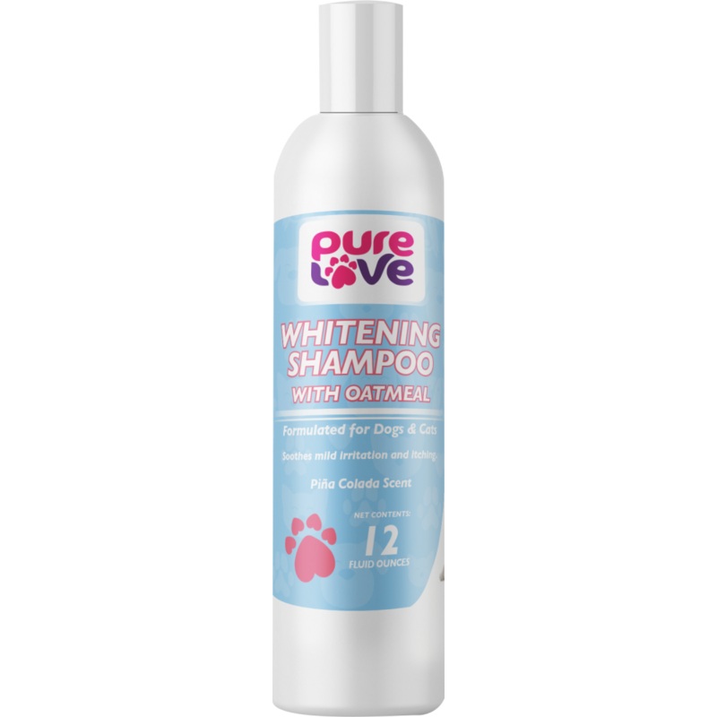 Pure Love Whitening Shampoo with Oatmeal for Dogs and Cats-Pina Colada Scent