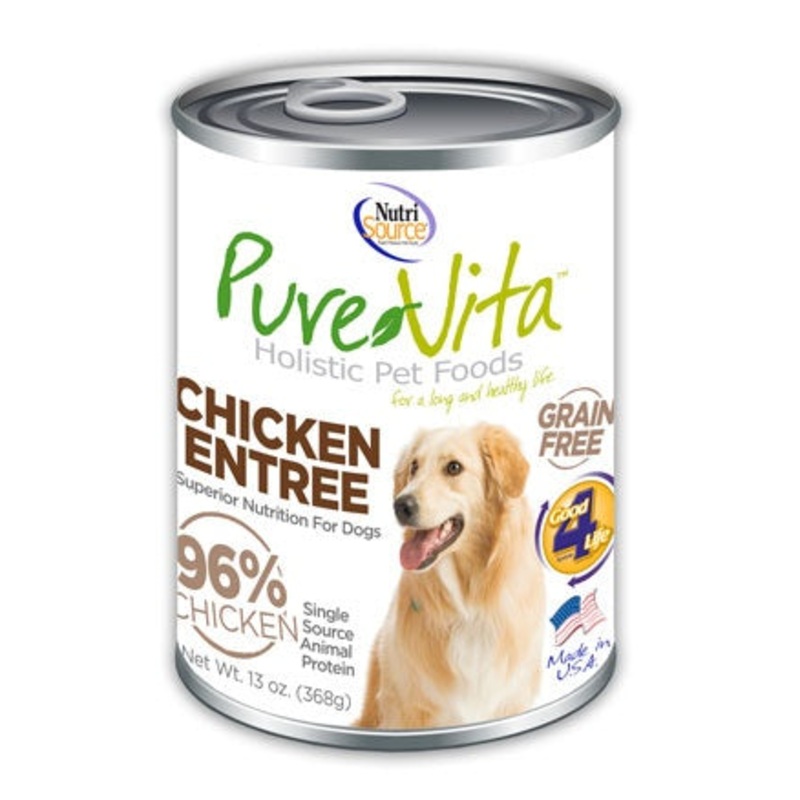PureVita Grain Free 96% Real Chicken Entree Canned Dog Food