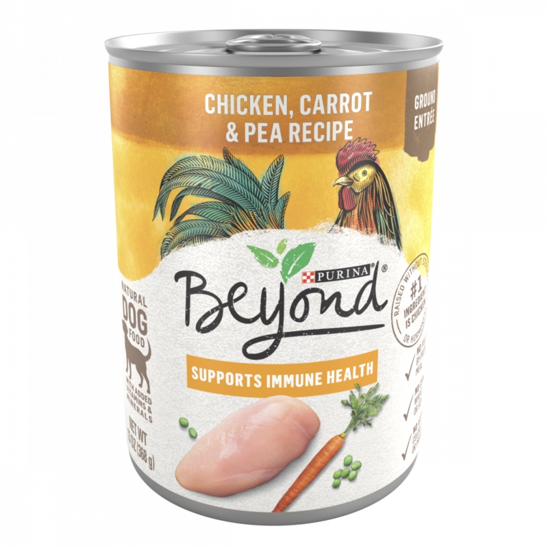 Purina Beyond Ground Entree Grain Free Chicken, Carrot, and Pea Recipe Canned Dog Food