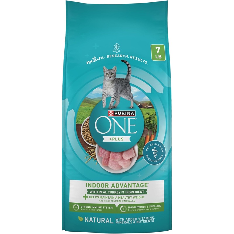 Purina ONE +Plus Indoor Advantage with Real Turkey Weight-Control & Hairball Adult Dry Cat Food
