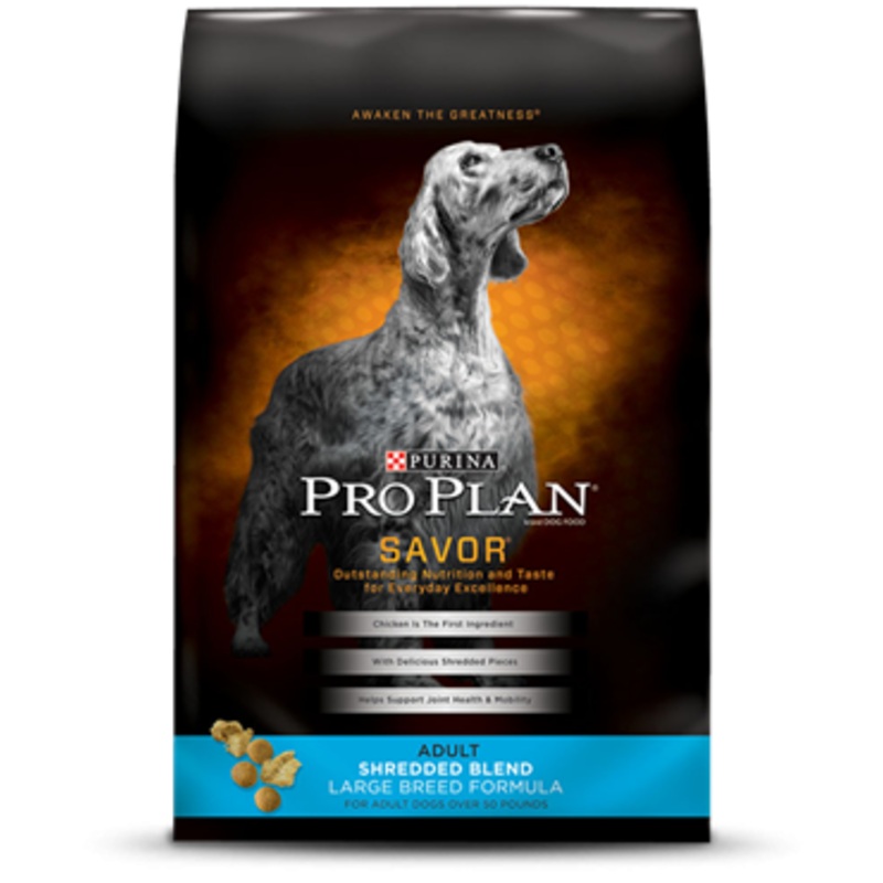 Purina Pro Plan Savor Adult Shredded Blend Large Breed Formula Dry Dog Food