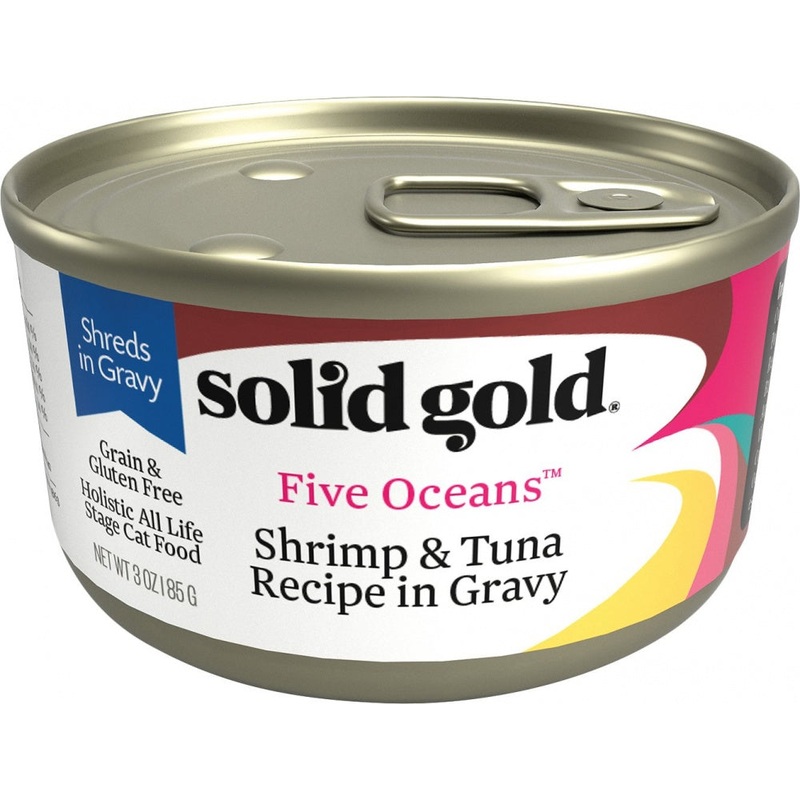 Solid Gold Five Oceans Grain Free Shrimp & Tuna Canned Cat Food