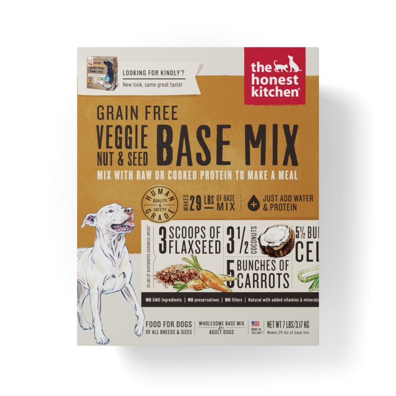 The Honest Kitchen Grain Free Veggie, Nut & Seed Recipe Dog Food Base Mix