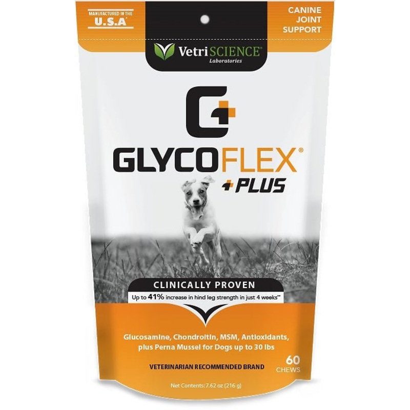 VetriScience GlycoFlex Plus Small Breed Joint Support Bite-Sized Dog Chews