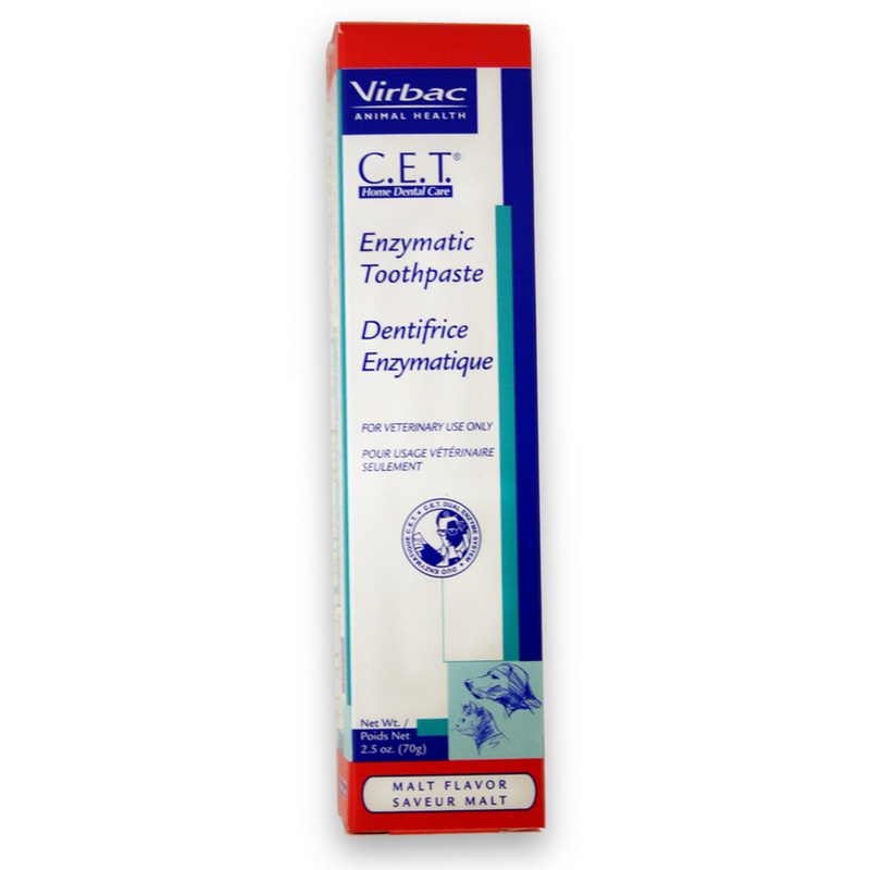 Virbac C.E.T. Enzymatic Pet Toothpaste Malt Flavor for Dogs and Cats