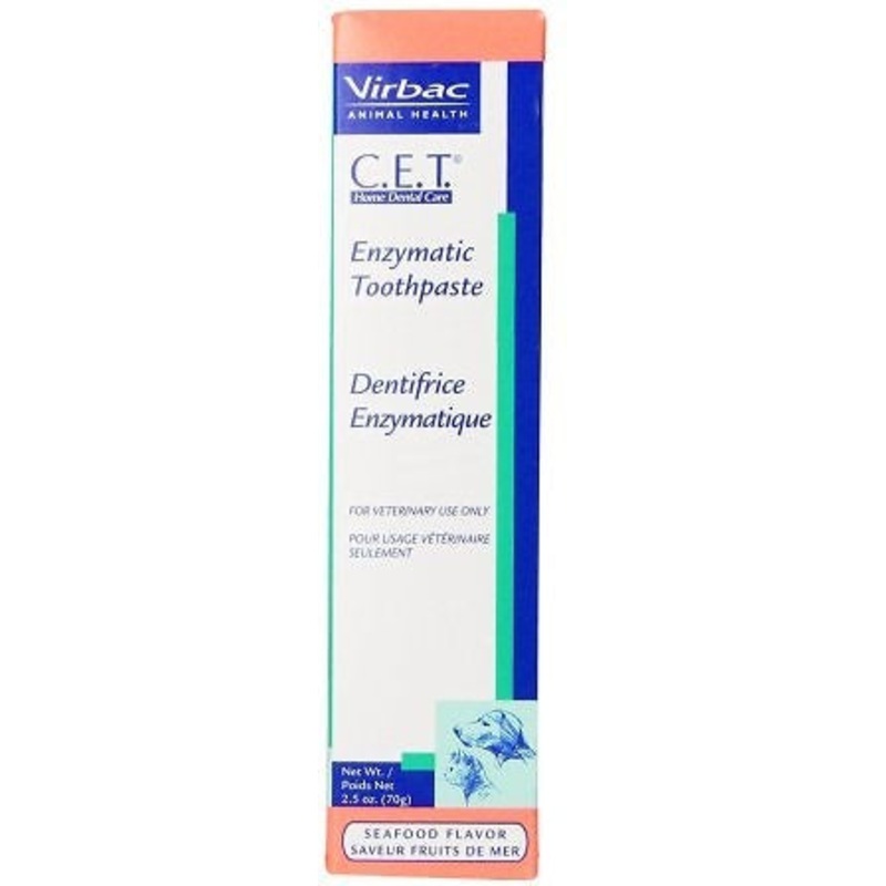 Virbac C.E.T. Tartar Control Enzymatic Toothpaste Seafood Flavor for Dogs and Cats