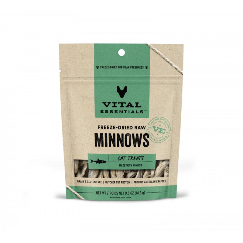Vital Essentials Vital Cat Freeze Dried Grain Free Minnows Cat Treats