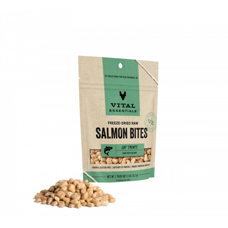 Vital Essentials Vital Cat Freeze Dried Grain Free Wild Alaskan Salmon Cat Treats