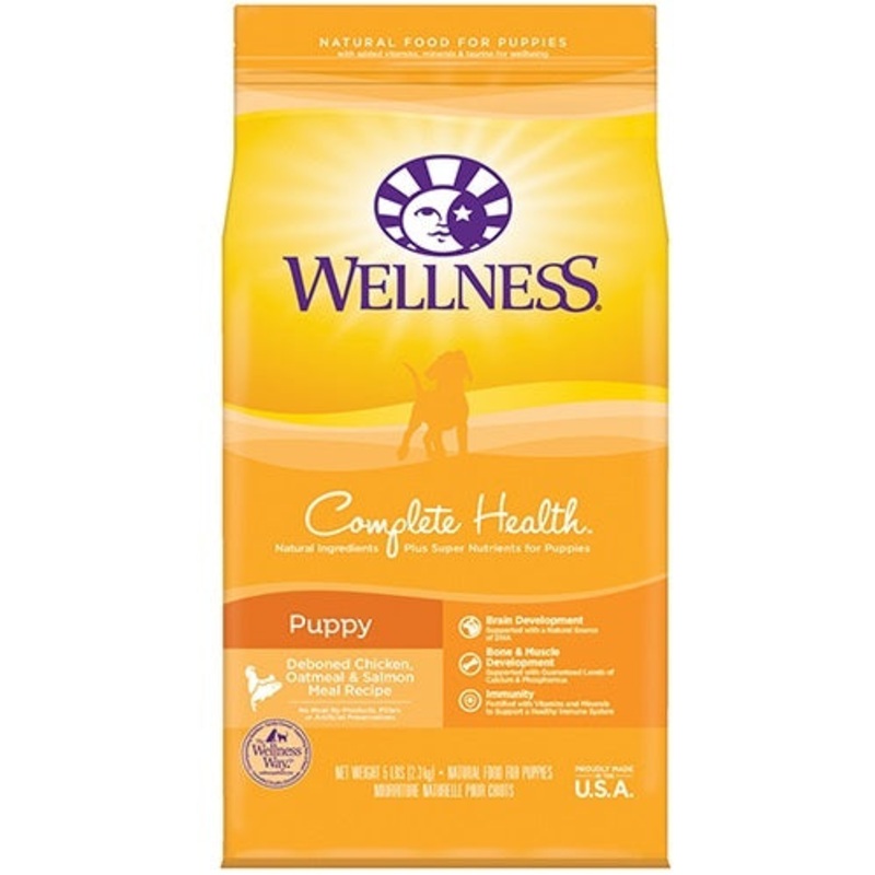 Wellness Complete Health Natural Puppy Chicken, Oatmeal and Salmon Dry Dog Food