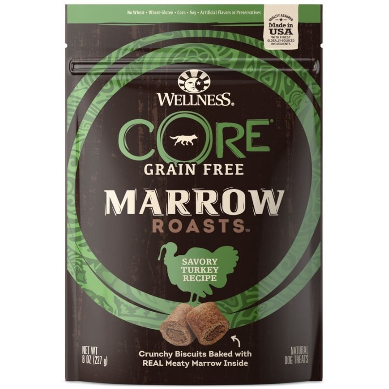 Wellness CORE Natural Grain Free Marrow Roasts Turkey Recipe Dog Treats
