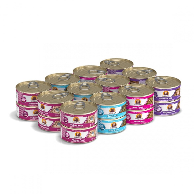 Weruva Classic Grain Free Frisky Fishin’ Friends Canned Cat Food Variety Pack