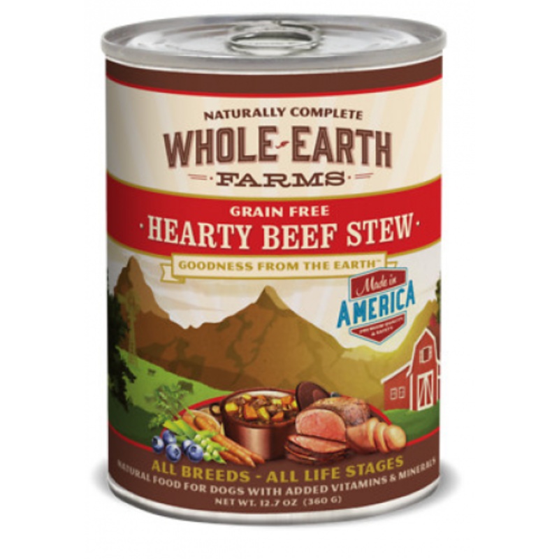 Whole Earth Farms Grain Free Hearty Beef Stew Canned Dog Food