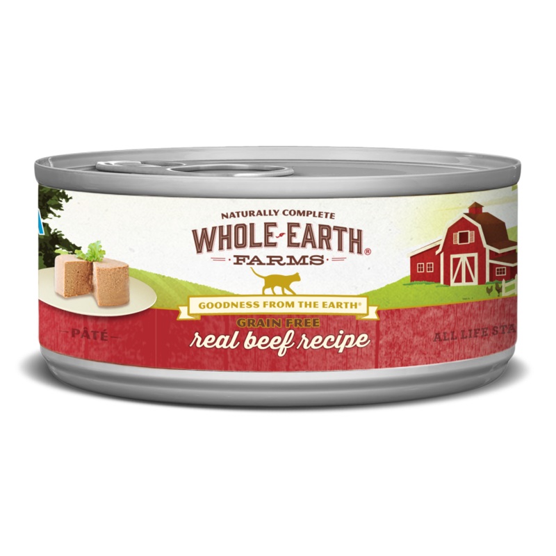 Whole Earth Farms Grain Free Real Beef Canned Cat Food