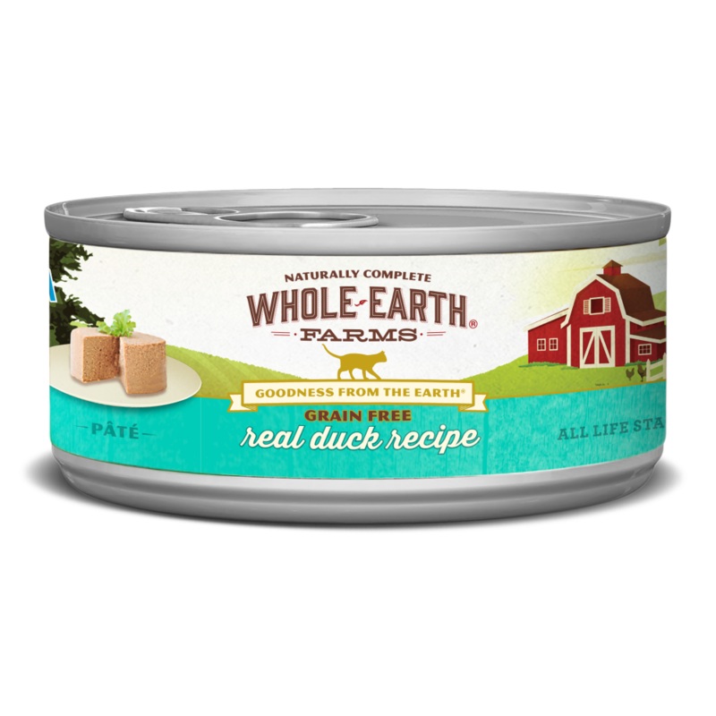 Whole Earth Farms Grain Free Real Duck Recipe Canned Cat Food