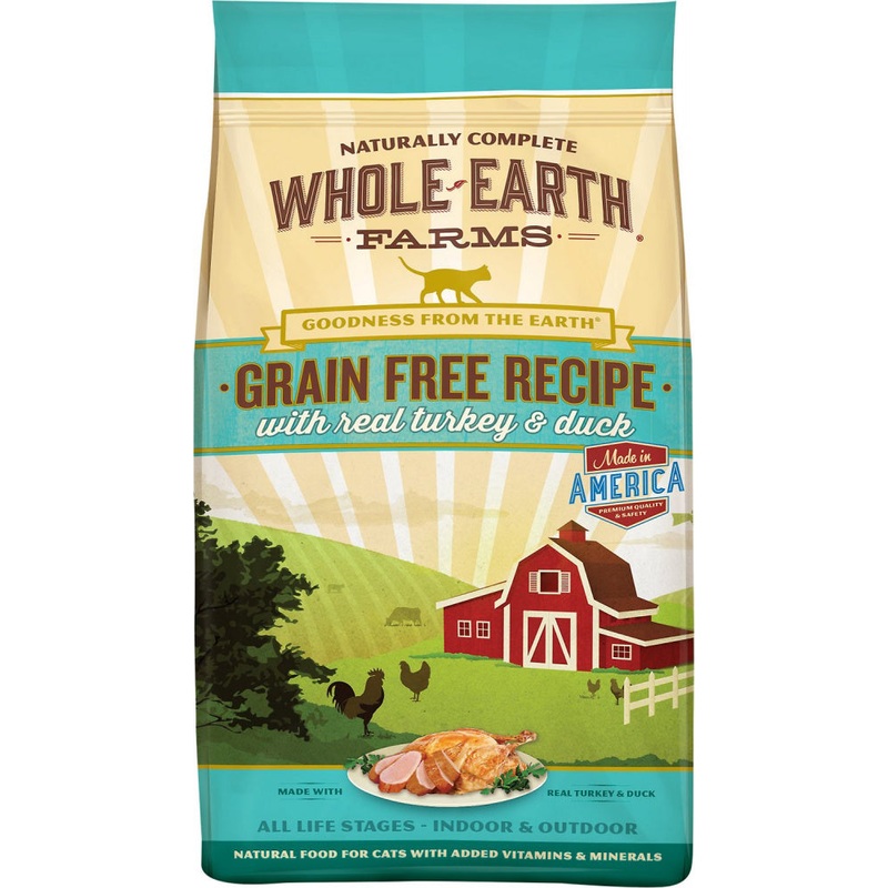 Whole Earth Farms Grain Free Real Turkey and Duck Recipe Dry Cat Food