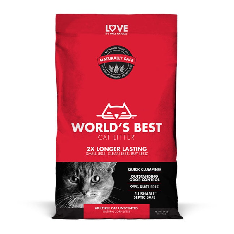 World’s Best Multiple Cat Clumping Formula Cat Litter