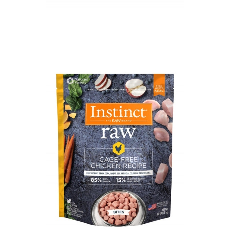 Instinct 85/15 Raw Cage Free Chicken Recipe for Dogs Bites
