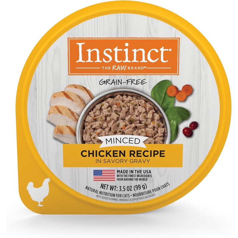 Instinct Minced Real Chicken Recipe in Savory Gravy Grain-Free Minced Wet Cat Food