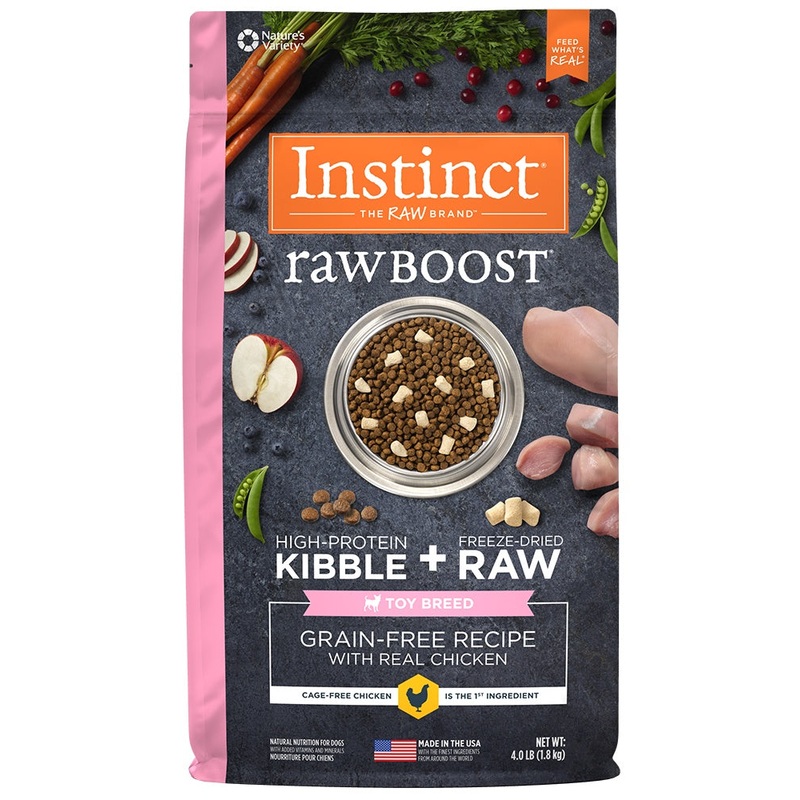 Instinct Raw Boost Toy Breed Grain Free Recipe with Real Chicken Natural Dry Dog Food