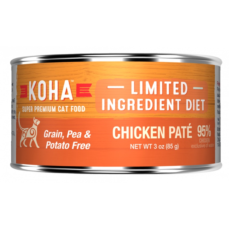 KOHA Grain & Potato Free Limited Ingredient Diet Chicken Pate Canned Cat Food
