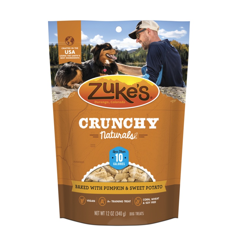 Zukes Crunchy Naturals Baked with Pumpkin &  Sweet Potato 10s Dog Treats