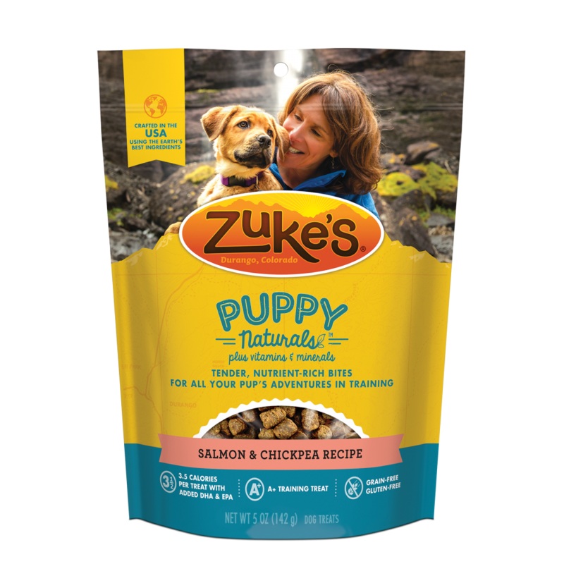 Zukes Puppy Naturals Grain Free Salmon and Chickpea Dog Treats