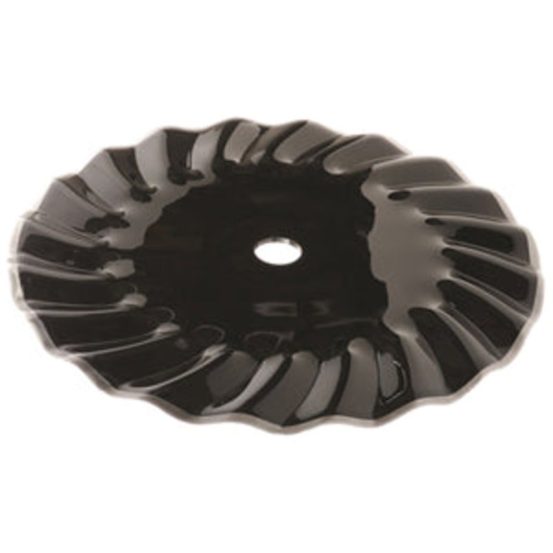 20 INCH X 5 MM VERTICAL TILL BLADE WITH 4 HOLES ON 5 AND 5-1/4 INCH CIRCLE