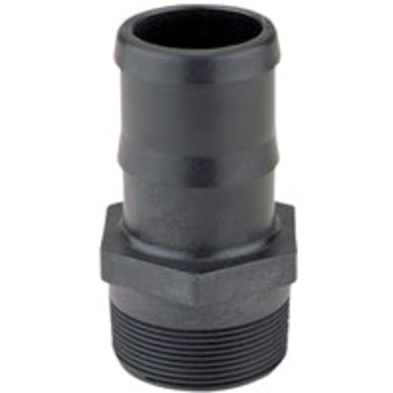 3/4 INCH MNPT X 3/4 INCH HOSE BARB  POLY