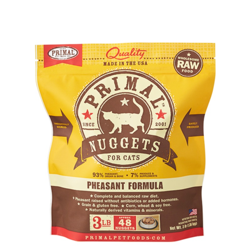 PRIMAL CAT RAW FROZEN PHEASANT NUGGETS