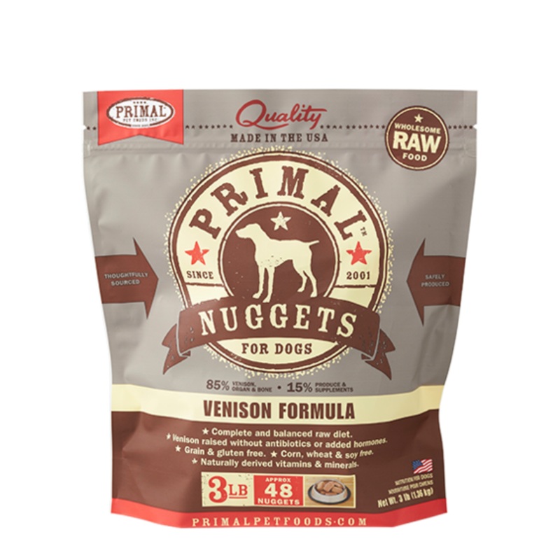 PRIMAL DOG RAW FROZEN VENISON NUGGETS