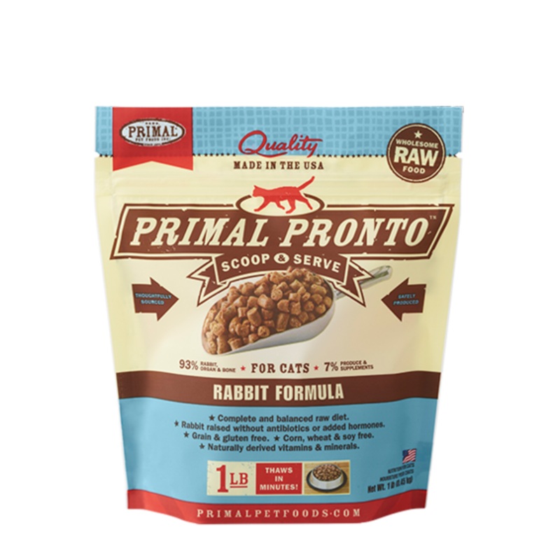 PRIMAL PRONTO CAT RAW FROZEN RABBIT
