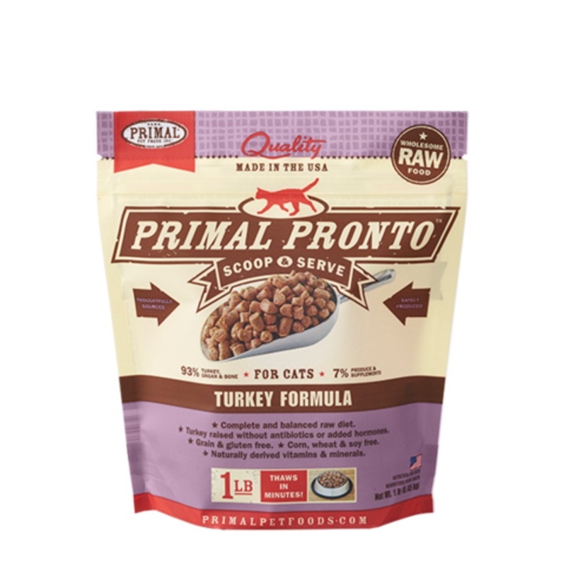 PRIMAL PRONTO CAT RAW FROZEN TURKEY