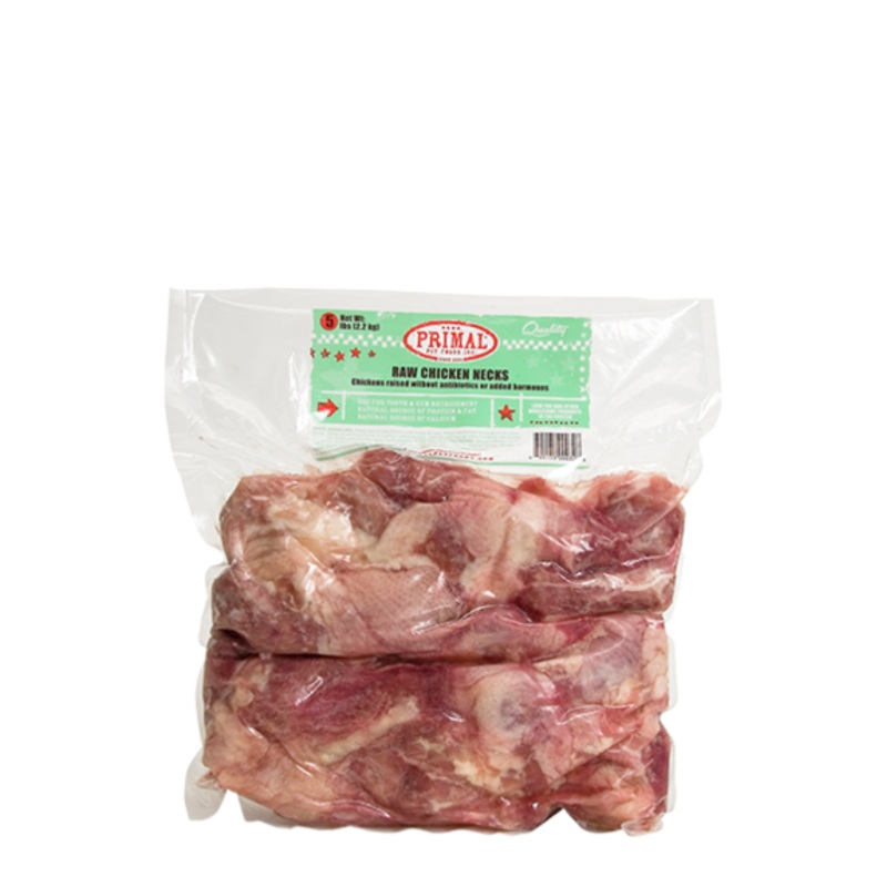 Primal Raw Frozen Dog Chicken Necks 6 Pk