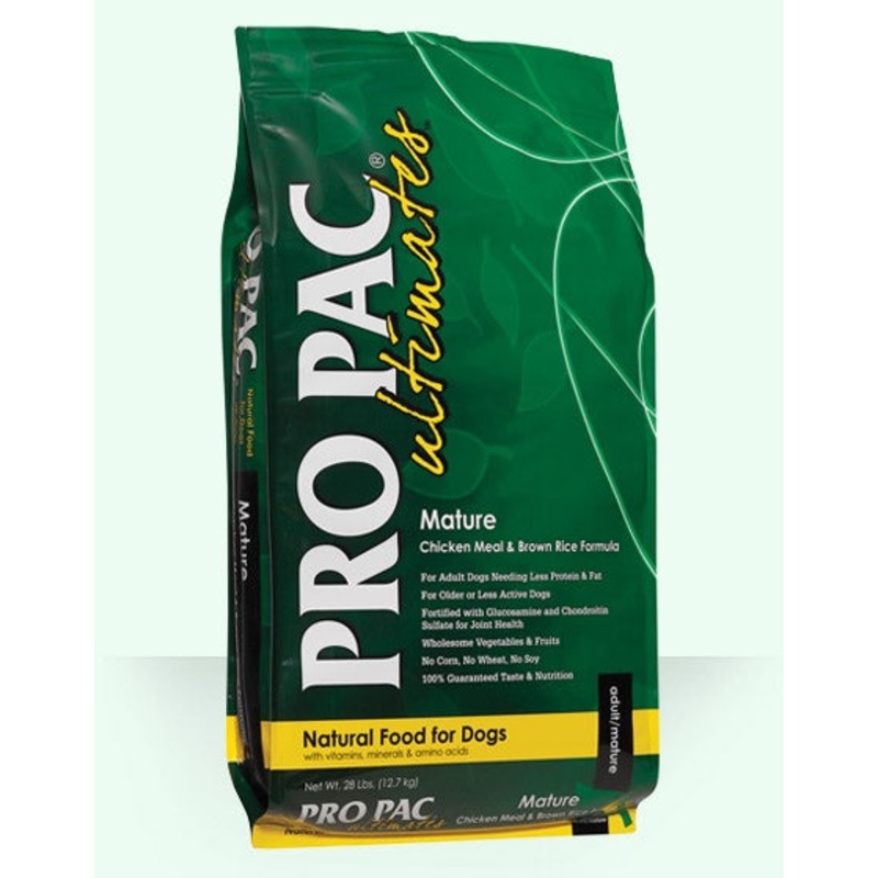 PRO PAC Ultimates Mature Chicken Meal & Brown Rice Recipe Dry Dog Food
