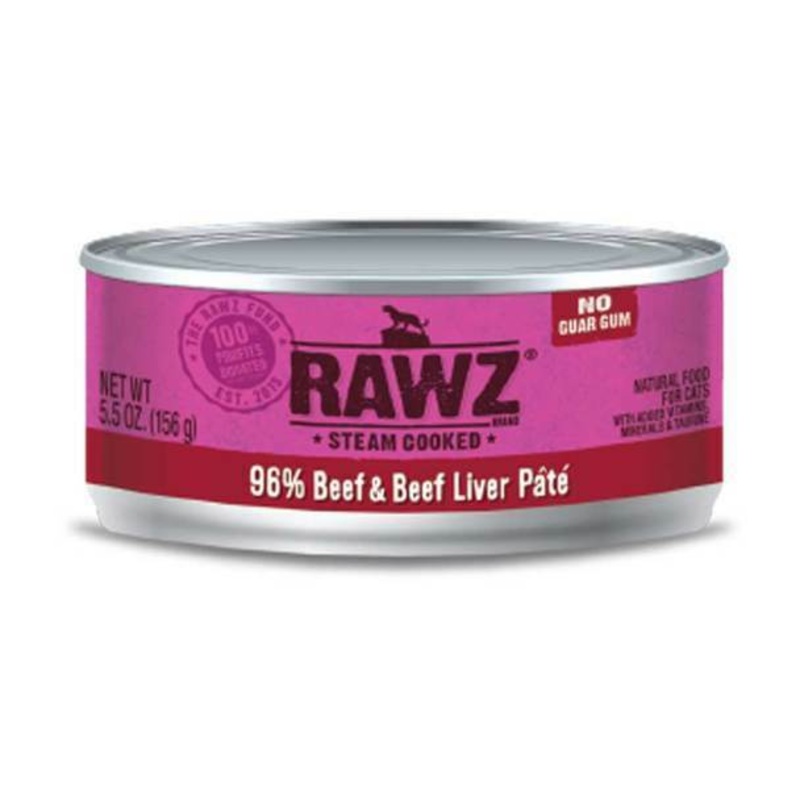 RAWZ 96% BEEF LIVER CAT 5.5-oz/24
