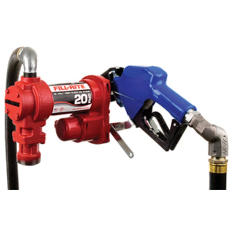 12 VOLT ARCTIC SERIES HIGH FLOW FUEL TRANSFER PUMP WITH AUTOMATIC NOZZLE – 20 GPM