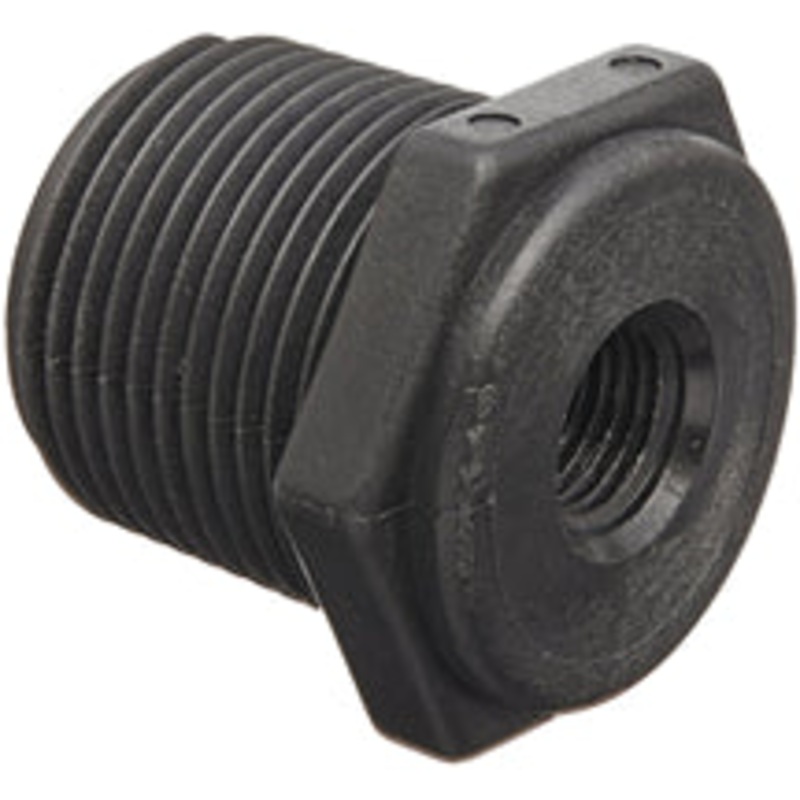 3/4 INCH X 3/8 INCH MNPT X FNPT  POLY REDUCER BUSHING