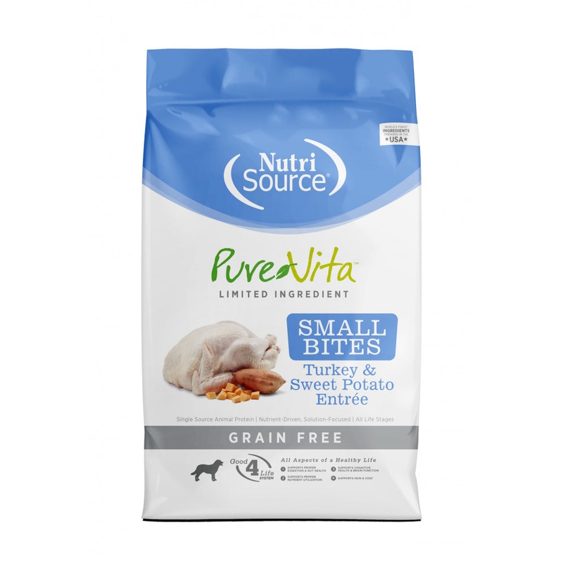 PureVita Small Bites Grain Free Turkey & Sweet Potato Recipe Dry Dog Food