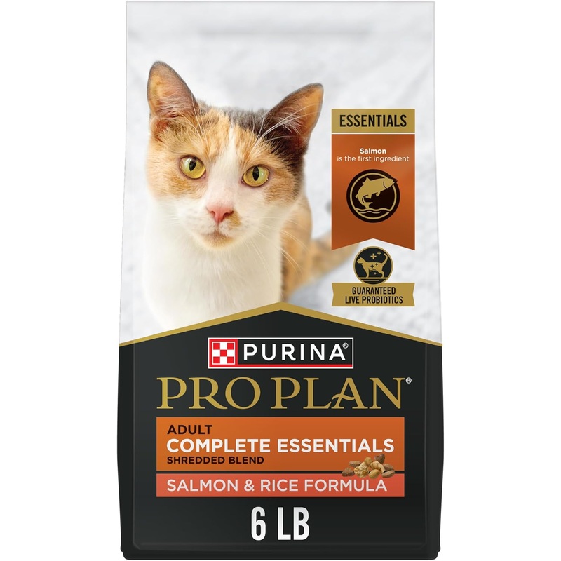 Purina Pro Plan Adult Shredded Blend Salmon & Rice Formula Dry Cat Food