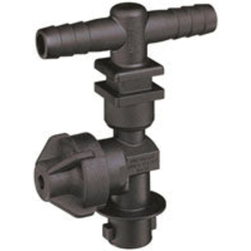 QUICKJET DOUBLE BARB NOZZLE BODY – 1/2 HOSE – HAS SIDE DIAPHRAGM