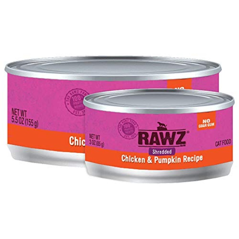 Rawz Shredded Meat Canned Cat Food (Chicken & Pumpkin)