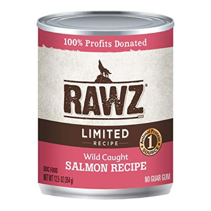 Rawz Wild Caught Salmon Recipe Canned Food for Dogs 12/12.5 oz Cans