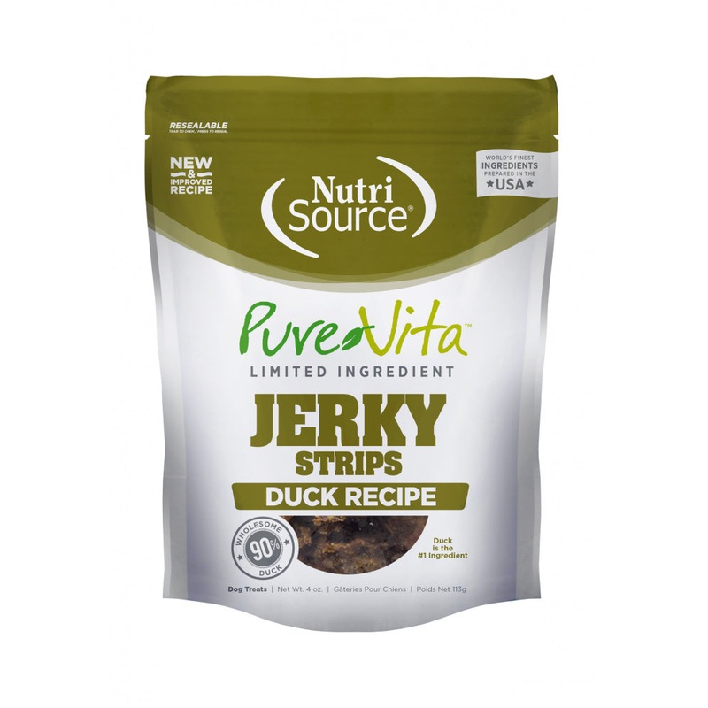 PureVita Limited Ingredient 95% Duck Jerky Holistic Dog Treats