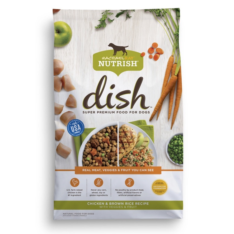 Rachael Ray Nutrish Dish Natural Chicken & Brown Rice with Fruit & Veggies Recipe Dry Dog Food